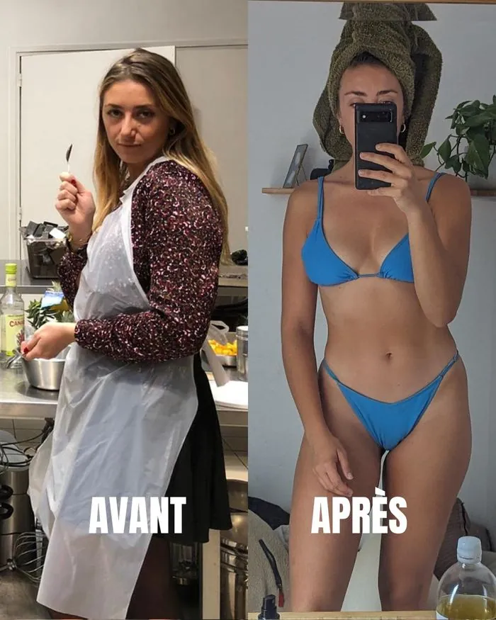 Perte de poids avant après